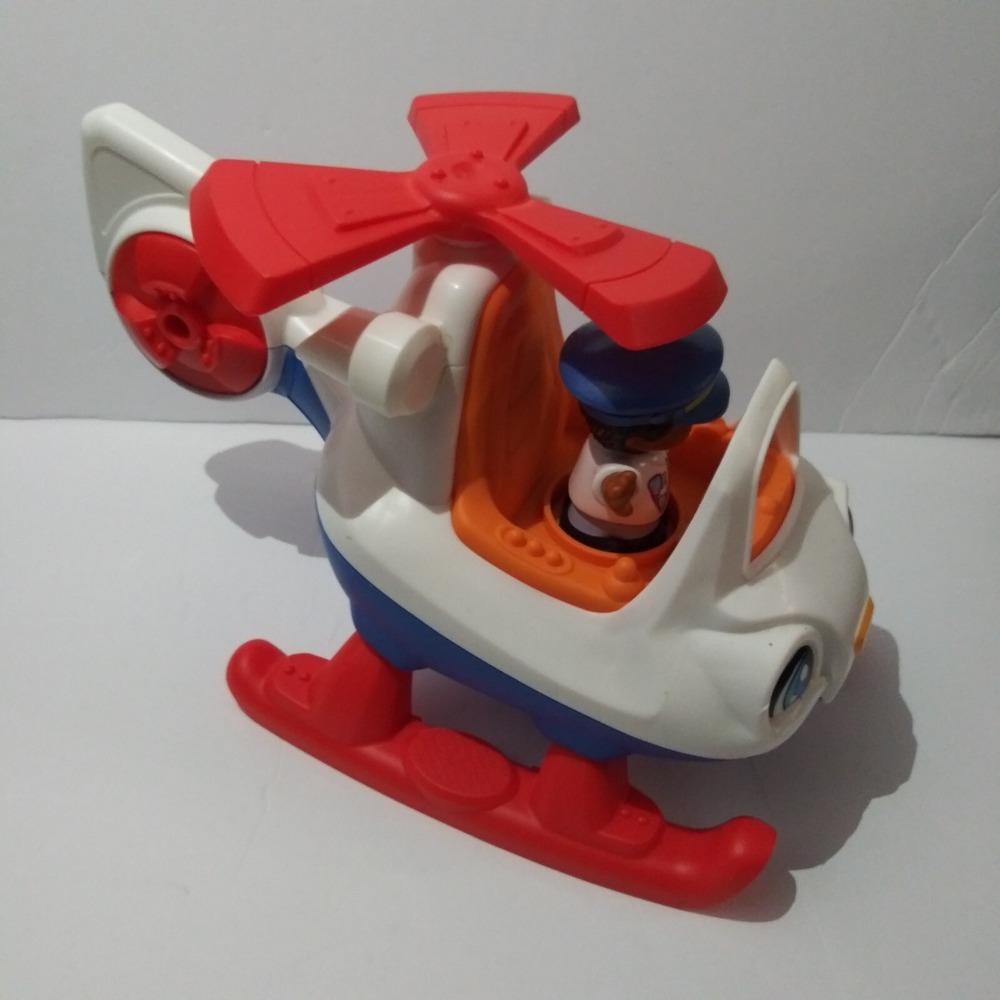 Fisher Price Little People Helicopter 2015 Pilot Included Sound Works